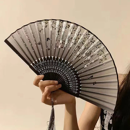 VIND Bamboo Antique Folding Fan Chinese Style 