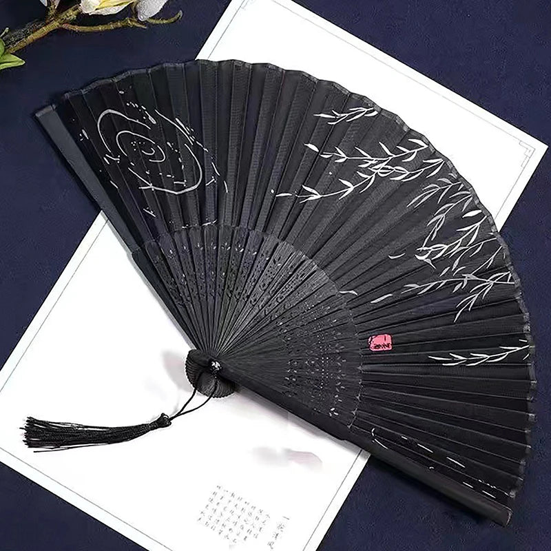 VIND Bamboo Antique Folding Fan Chinese Style 