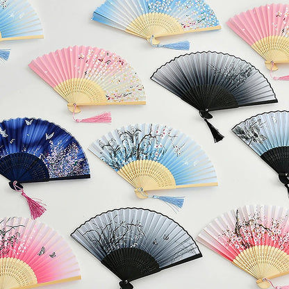 VIND Bamboo Antique Folding Fan Chinese Style 