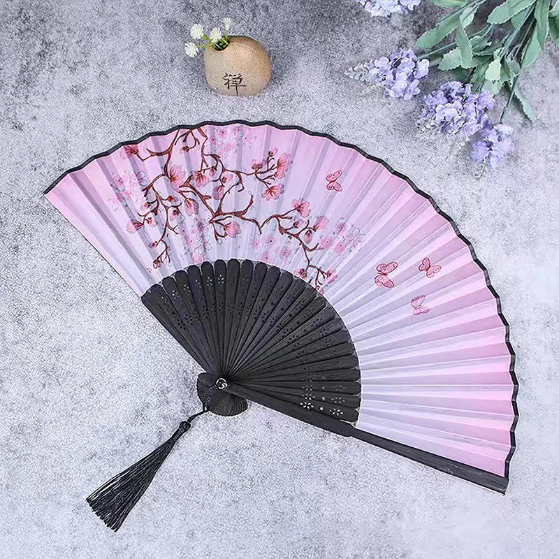 VIND Bamboo Antique Folding Fan Chinese Style 