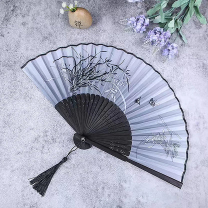 VIND Bamboo Antique Folding Fan Chinese Style 