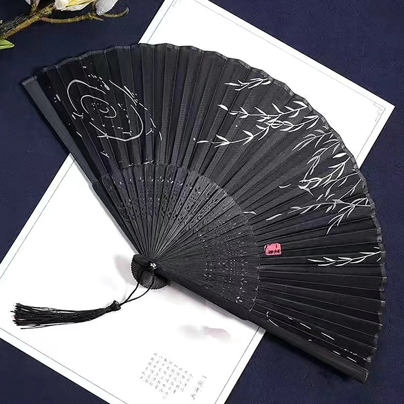 VIND Bamboo Antique Folding Fan Chinese Style 