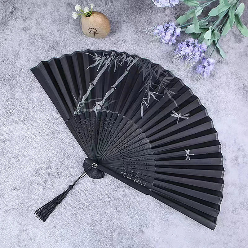 VIND Bamboo Antique Folding Fan Chinese Style 