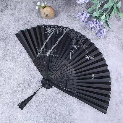 VIND Bamboo Antique Folding Fan Chinese Style 