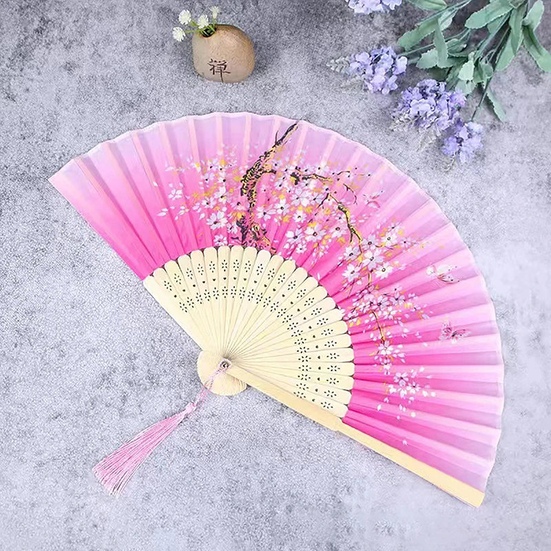 VIND Bamboo Antique Folding Fan Chinese Style 